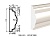 Молдинг для фасада - лепнина, декор из пенополистирола МВ-115/1 (МС-114) 115*40*2000 мм
